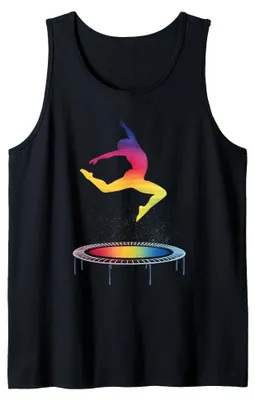 Image de Saut sur trampoline, gymnastique, débardeur