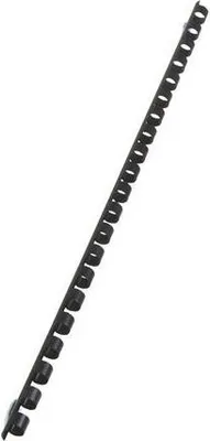 Obrázek produktu pro Hřbet, plastový, černý, 8 mm, 21-40 listů, 100 ks, VICTORIA