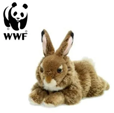 Image de Lapin en peluche (19cm, allongé) réaliste Peluche Rabbit