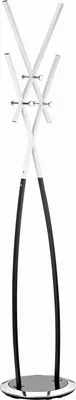 Produktbild von Alco 2876-10, Bodenstehend, Metall, 6 Haken, Schwarz, Weiß, Chrom, Lack