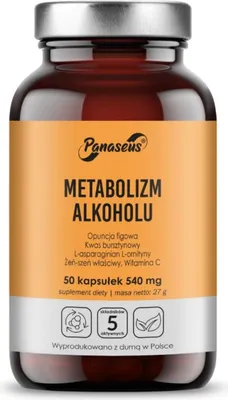 Obrázek produktu pro Panaseus Metabolizm Alkoholu (50 kapslí) BI9301