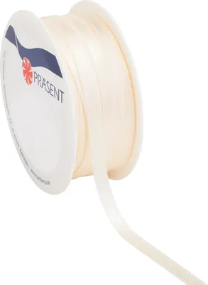 Produktbild von Satinband, 6mm, Rolle à 10 m Crème