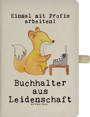 Produktbild von Mr. & Mrs. Panda Skizzenbuch Buchhalter Leidenschaft - Transparent - Geschenk, notizbuch, Adressbuch, Notizheft, Beruf, Spruch, Lustig, Angestellter, Kladde, Tagebuch