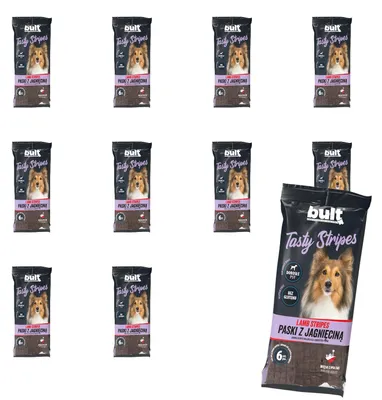 Obrázek produktu pro BULT | Psí pamlsky z jehněčího masa – sada pamlsků pro psy 14 x 60 g proužky – pamlsky pro výcvik psů