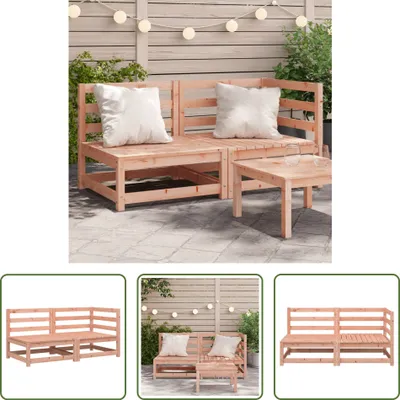 Produktbild von The Living Store Gartensofa 2-Sitzer Massivholz Douglasie