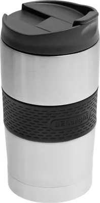 Zdjęcie produktu dla Delonghi AS00003520, DLSC074 Dwuścienny kubek termiczny ze stali nierdzewnej, 235 ml