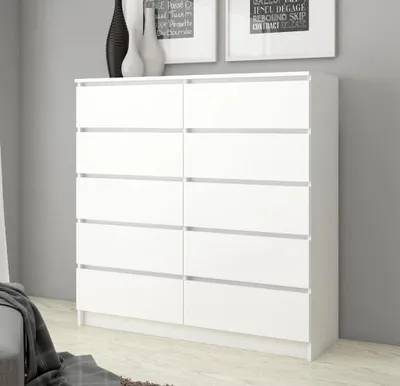 Obrázek produktu pro Vysoká šuplíková komoda SAVRILA - bílá