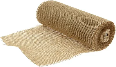 Produktbild von Natur Juteband Tischläufer - Rustikal & Stilvoll, 30cm Breit, 10m Lang - Ideal für Landhaus-Deko und Hochzeiten