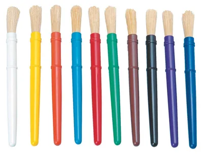 Produktbild von Colorations Kunststoff Malpinsel Set für Kinder 10 Stück Malen