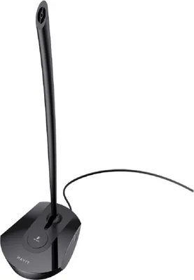 Obrázek produktu pro HAVIT H208D Počítačový mikrofon drátový Jack 3,5 mm, stylový praktický, Plug & Play USB černý