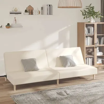 Produktbild von Maison Exclusive - Schlafsofa 2-Sitzer Creme Stoff