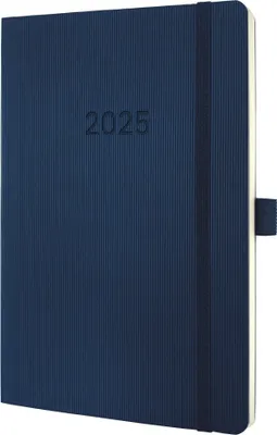 Produktbild von SIGEL C2532 Wochenkalender Conceptum 2025 - ca. A5 - dunkelblau - Softcover - 2 Seiten = 1 Woche - 192 S. - PEFC-