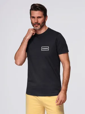 Zdjęcie produktu dla Ombre T-shirt z nadrukiem czarny L