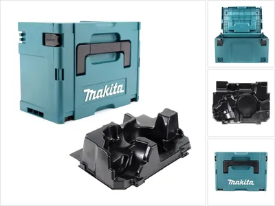 Produktbild von Makita MAKPAC 3 Kunststoffkoffer ( 821551-8 ) + Einlage für Winkelschleifer DGA 511 513 517 ( 839252-4 )
