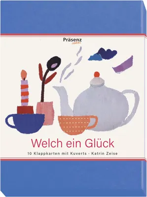 Produktbild von 10 Faltkarten B6 (12 x 17 cm) mit Umschlag, Geschenkbox und 5 Motiven