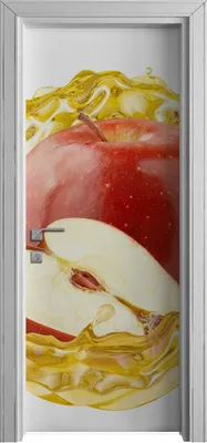 Produktbild von Tür Selbstklebende 80x210 cm Türfolie Türtapete Klebefolie - Splash Früchte Spritz