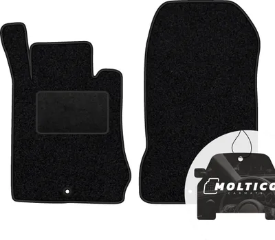 Produktbild von moto-MOLTICO Vorne Fußmatten Auto Velours Autoteppiche Schwarz Automatten Set 2-teilig passend für Mercedes-Benz E-Klasse W210 1995-2002