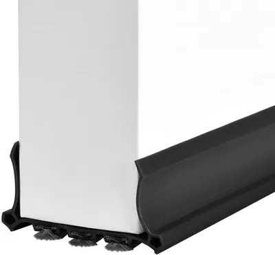 Productafbeelding van Deurtrekker 98 cm, viltstrips, zelfklevend, voor geluidsisolatie, zwart