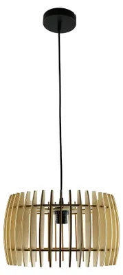 Produktbild von MOOD Pendelleuchte Holz Ø35CM – Nachhaltiges Design & Natürliche Wärme für Ihr Zuhause, E27
