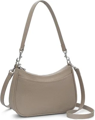 Produktbild von PolkaHome® Echt Leder Crossbody Tasche Damen Anti-Diebstahl Umhängetasche Handtasche mit RFID-Schutz