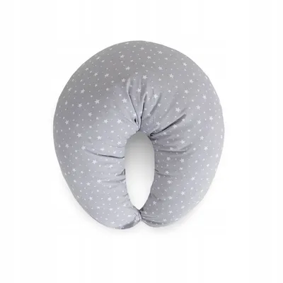 Productafbeelding van CEBA BABY Kussen voor borstvoeding Huggy (150x60x37) Basic Grey Sterren