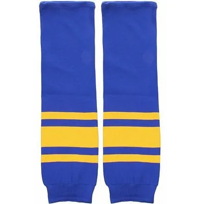 Productafbeelding van Merco hockeysokken, model Malše, blauw-geel, verpakking van 1 paar