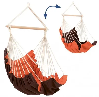 Image de Amazonas - Chaise suspendue, terre cuite de Californie, couleur : orange ; AZ-2020260
