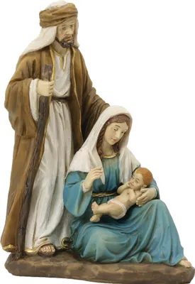 Produktbild von Krippenfiguren Heilige Familie 20 cm Polyresin Deko Set