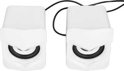Obrázok produktu pre Yctze Káblový stolný reproduktor USB pre PC, notebook a elektronický telefón �C Prenosný multimediálny zvuk s ovládaním hlasitosti a kvalitou C (bežná verzia biela)
