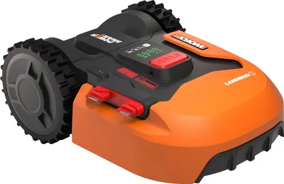 Produktbild von Worx Landroid S400 WR184E Mähroboter, 400 m² Gärten, AIA Navigation, WLAN-Steuerung, 20V/2Ah Akku, 18cm Schnittbreite, orange, vollautomatisch