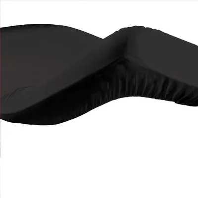 Immagine prodotto di Lenzuolo con angoli in cotone 57 fili nero 90 x 190 cm