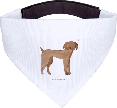 Produktbild von Mr. & Mrs. Panda Hunde Halstuch Hund Dogge - Weiß - Geschenk, Tuch, Hundetuch, Sprüche, Herz, Für