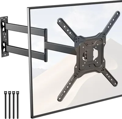 Obrázek produktu pro Nástěnný držák na televizor s délkou ramene 728 mm, určený pro televizory o velikosti 23-65 palců, maximální nosnost 35 kg, standard VESA 400x400