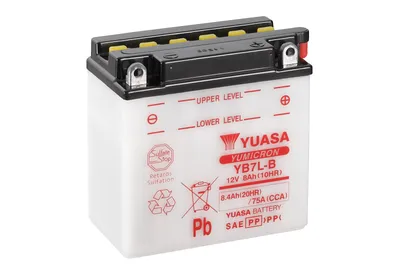 Image de Batterie plomb/acide YUASA sans pack d'acide - YB7L-B