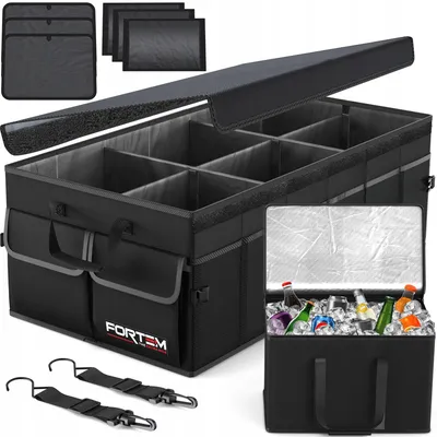 Imagen del producto de Organizador para el maletero FORTEM con bolsa térmica, plegable para coche