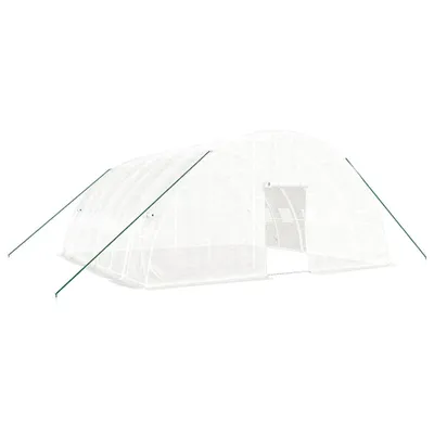 Obrázok produktu pre Fóliovník s oceľovým rámom biely 36 m² 6x6x2,85 m