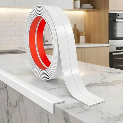 Productafbeelding van Flexibele hoekbeschermlijst, zelfklevende randbescherming, wit, 16 mm x 3,05 m