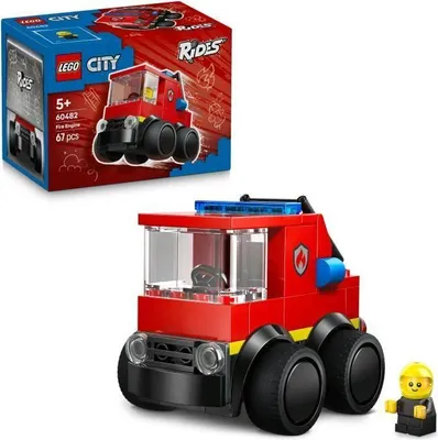 Produktbild von LEGO City Feuerwehr Truck 60482, Kreatives Bauset, mit Feuerwehrmann Minifigur, ab 5 Jahren