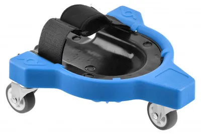 Produktbild von HÖGERT TECHNIK Knieschoner mit Rädern, 360° drehbare Rollen, abnehmbare Plattform, ergonomische Polsterung, ideal für Fliesenverlegung, Werkstatt- und Baustellenarbeit, Knie-Schutz