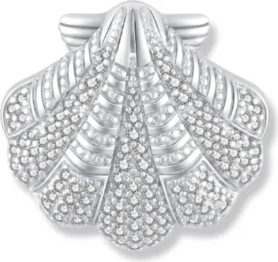 Immagine prodotto di Collana con ciondolo in argento sterling 925, modello Milla, a forma di conchiglia, codice prodotto SZA-3990-376, con zirconi