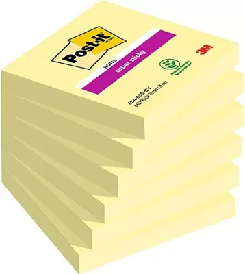 Produktbild von Post-It 7100263706, Quadratisch, Gelb, Papier, 76 mm, 76 mm, 90 Blätter