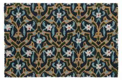 Produktbild von Relaxdays Fußmatte Kokos, Türvorleger orientalisch, 40x60 cm, rutschfest, wetterfest, Fußabstreifer innen & außen, bunt