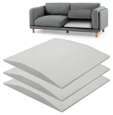 Zdjęcie produktu dla Podpora do sofy z wysokiej gęstości pianki - Wsparcie dla poduszek siedzeniowych - 50 x 50 x 5 cm - Zestaw 3 sztuk