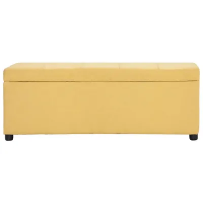 Immagine prodotto di Panca con Vano Portaoggetti 116 cm Gialla in Poliestere
