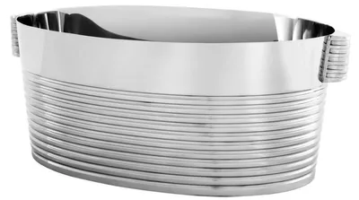 Immagine prodotto di Refrigeratore per champagne di design Casa Padrino in acciaio inox con 2 maniglie - Hotel Collection