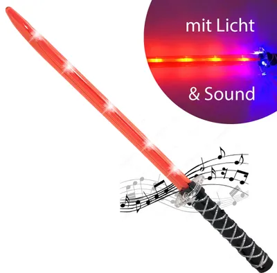 Produktbild von Lichtschwert Ninja Laserschwert Leuchtschwert Sound Licht LED Kinder Spielzeug