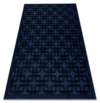 Produktbild von Teppich AURA J2556A Dunkelblau - Geometrisch, strukturell, modern Blau 140x190 cm