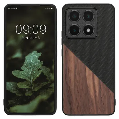 Obrázok produktu pre kwmobile puzdro kompatibilné s Xiaomi 14T - Puzdro na mobilný telefón - Ochranné puzdro na mobilný telefón - Kryt na smartfón - Tmavohnedý čierny