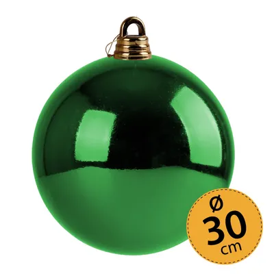 Produktbild von Christbaumkugel grün Weihnachtskugel ⌀ 30 cm Baumschmuck Deko-Kugel glänzend