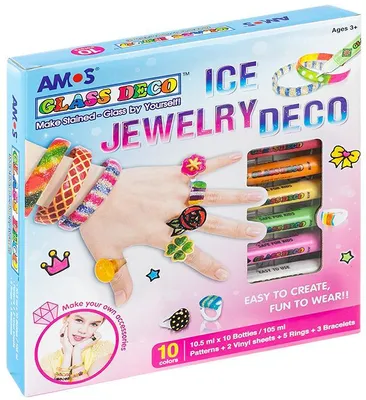 Produktbild von Farby witrażowe AMOS 10 kolorów do witraży
